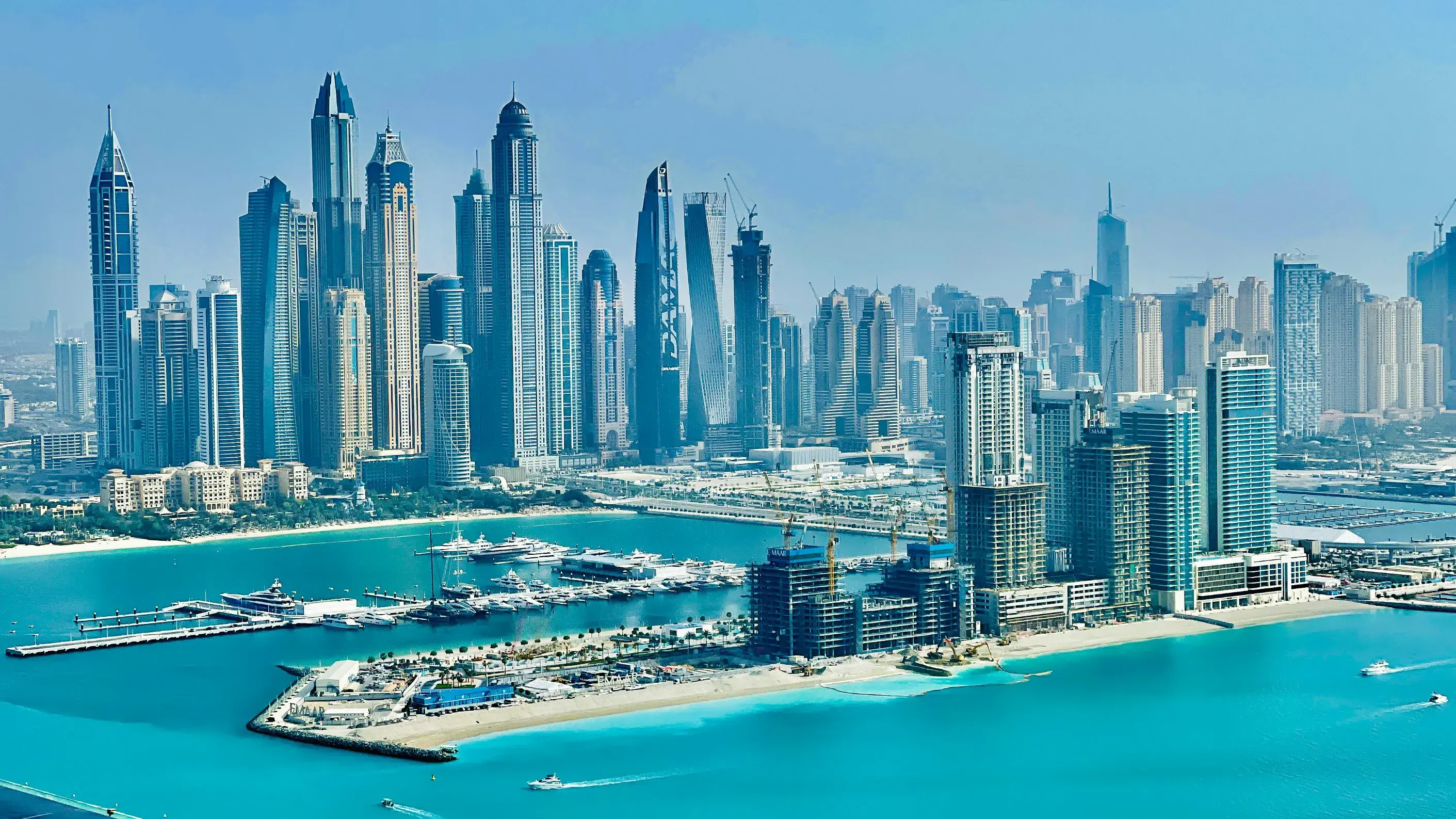 Aerial Photography Of High Rise Buildings In Dubai